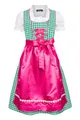Produktbild: Ramona Lippert® Kinderdirndl Mia - Dirndl grün pink mit Bluse - Traditionelles Dirndl für Mädchen - Gr. 110/116-158/164 (DE/NL/SE/PL, Numerisch, 134, 140, Regular, Grün)