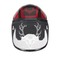 Produktbild: Protos Forsthelm/Schutzhelm KOX Edition mit Gehörschutz und Visier Integral Forest Schwarz/Rot KOX Edition Schwarz/Rot mit Ätzmetallvisier F39