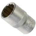 Produktbild: 14 mm STECKSCHLÜSSELEINSATZ Schraubendreher-Einsatz Stecknuss Vielzahn (Doppel-Sechskant/Doppel-6-kant) NUSS 12-KANT/Zwölfkant 1/2-Antrieb CV-Stahl (Chrom-Vanadium-Stahl)