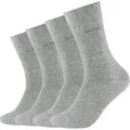 Produktbild: Camano Socken Unisex-Socken 4 Paar Uni grau 43 - 46