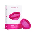 Produktbild: INTIMINA Ziggy Cup 2 - Extradünne, Wiederverwendbare Menstruationsscheibe mit Flacher Passform, Menstruationstasse, (Größe B)