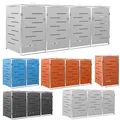 Produktbild: Mülltonnenbox Müllcontainer Müllbox Edelstahl Gartenbox Verkleidung Anbaubox Neu