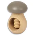 Produktbild: 2X HOFMEISTER® Nussknacker Pilz, Buchen-Holz, Handarbeit aus Europa, knackt einfach Jede Nuss, ideal für Senioren, grau, 10 x 6,5 x 6,5 cm