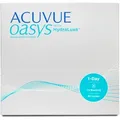 Produktbild: Acuvue Oasys 1-Day (90er Packung) Tageslinsen (2 dpt & BC 9) mit UV-Schutz für Allergiker & trockenere Augen