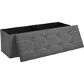 Produktbild: Songmics Sitzbank mit Stauraum 110 cm x 38 cm x 38 cm Grau