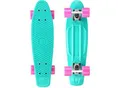 Produktbild: Skateboard STAR-SKATEBOARD, blau (helltürkis, pink), Skateboards, Kinder, Kicktail
