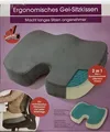 Produktbild: Vitalmaxx Gel - Sitzkissen Ergonomisches Auto Gelkissen Sitzkissen Fleecebezug