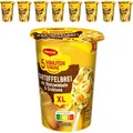 Produktbild: Maggi Fertiggericht 5 Minuten Terrine XL, Kartoffelbrei m. Röstzwiebeln, je 76g, 8 Stück