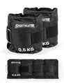 Produktbild: SPORTINATOR® Arm- & Bein-Gewichtsmanschetten Handgelenk-, verstellbare Klettverschluss Knöchelgewichte Trainingsgewichte Set 2 Stück 2 * 0,5/1/2/4 kg Ankle Weights für Damen, Herren (2 * 0,5 kg)