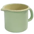 Produktbild: Riess Emaille Schnabeltopf 0,75 l grün Milchtopf Emailletopf Pastell Induktion