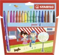 Produktbild: Filzstift - STABILO power - 18er pack - mit 18 verschiedenen Farben