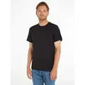 Produktbild: Tommy Jeans T-Shirt TJM ESSENTIAL SOLID TEE mit Rundhalsausschnitt und dezenter Logo-Flag schwarz XXL (54)