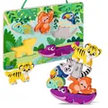 Produktbild: Ravensburger Magnetisches Holz-Fühl-Puzzle: Dschungel 04872
