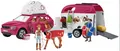 Produktbild: Schleich Abenteuer mit Auto und Pferdeanhänger Spielfigur-Set (42535)