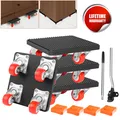Produktbild: 4 tlg Transportroller Set 300 kg Möbelheber Umzughelfer Möbelrollen Möbelrücker