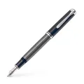 Produktbild: Pelikan Souverän M405 Stresemann Kolbenfüller schwarz/anthrazit/silber B (breit), 1 St.