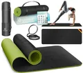 Produktbild: KESSER® Gymnastikmatte mit Tragegurt rutschfest TPE Yogamatte Gepolstert & rutschfest Fitnessmatte, 183 x 61 Trainingsmatte für Fitness Sportmatte, Pilates & Gymnastik Workout extradick,