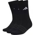 Produktbild: Adidas Cushioned Sportswear Crew Socken 3er-Pack - schwarz