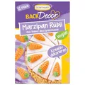 Produktbild: Günthart Backdecor 12 Stück Marzipan Rübli VEGAN, Ruebli aus feinem Marzipan, mit grünem Zucker Strang, er Pack (1 x 40 g)