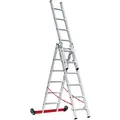 Produktbild: Euroline Premium 30778 Mehrzweckleiter 3-teilig 3x6 Sprossen
