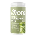 Produktbild: MORE Protein Iced Matcha Latte, 500g, Matcha Grünteepulver mit wertvollen Proteinen, wenig Zucker und Fett - made in Germany