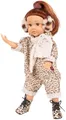 Produktbild: Götz 2411240 Little Kidz Total Tiger Puppe - 36 cm große Multigelenk-Stehpuppe mit braunen Haaren und braunen Augen - 6-teiliges Set