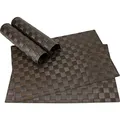 Produktbild: matches21 Tischset Platzset MODERN Platzmatten 4er Set geflochten Kunststoff 45x30 cm Braun/abwaschbar