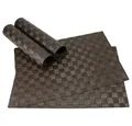 Produktbild: matches21 HOME & HOBBY Platzset Tischset MODERN braun 4er Tischunterlage als Tischdeko, (4-St), modernes Esstisch Platzdeckchen als abwaschbarer Tischuntersetzer