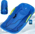 Produktbild: KOTARBAU® Bob mit Bremse 79 x 38 x 16 cm Plastik Kinderbob Kunststoff Schneebob Robust & Ergonomisch Blau