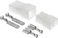 Produktbild: KALI-2502A Fastin-Faston Set 2-polig Flachsteckhülse I Flachstecker 0,75-1,5mm² und passende Gehäuse