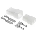 Produktbild: KALI-2502A Fastin-Faston Set 2-polig Flachsteckhülse I Flachstecker 0,75-1,5mm² und passende Gehäuse