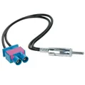 Produktbild: Doppel FAKRA Stecker 2fach auf DIN Stecker Antennenadapter Audi VW Seat Skoda