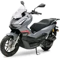 Produktbild: Burnout Motorroller QS125 ADV Grau, 125 ccm, 99 km/h, Euro 5, LED Beleuchtung, Digitales 7 Zoll TFT Tacho, Windschild verstellbar