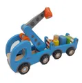 Produktbild: goki Kranwagen Holzspielzeug 55875 Magnetanhänger Vielseitiges nachhaltiges Spie