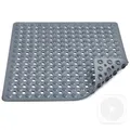 Produktbild: Duschmatte rutschfest,53x53cm,100% BPA frei,inkl 1 Abflusssieb Silikon,Antirutschmatte Dusche,maschinenwaschbar, schimmelresistent,hautsensitiv(Dunkelgrau)