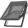 Produktbild: VELUX Hitzeschutzmarkise aussen Uni Schwarz 5060, MK06, Aluminiumschiene,Elektro,GGU,VELUX