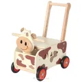 Produktbild: Schiebewagen Kuh aus Holz 44 cm Griffhöhe NEU