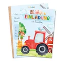 Produktbild: MeinBaby123® 10 Einladungskarten Kindergeburtstag für Jungs | Bauernhof Geburtstagseinladungen für Kinder | Traktor Einladungskarten | inkl. 10 Briefumschläge | Premium Qualität (Bauernhof V2)