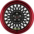 Produktbild: 4x Borbet B black rim red 8.5x20 ET45 - LK5/112 ML66.5 Felge Alu