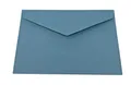Produktbild: 50 blaue recycelte Briefumschläge - DIN C6-114 x 162 mm - Kuverts mit Nassklebung ohne Fenster für Grußkarten & Einladungen