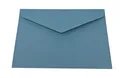 Produktbild: 50 blaue recycelte Briefumschläge  DIN C6114 x 162 mm  Kuverts mit Nassklebun...