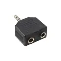 Produktbild: InLine® Audio Adapter, 3,5mm Klinke Stecker an 2x 3,5mm Klinke Buchse, Stereo