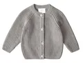 Produktbild: Stellou & friends Cardigan-Strickjacke für Mädchen und Jungen | Hochwertige Baby-Kleidung aus 100% Baumwolle | Gr. 50/56 - Stone Grey Melange