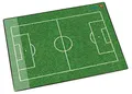 Produktbild: Läufer 46654 Schreibtischunterlage Fußballfeld, 53x40 cm, rutschfeste Schreibunterlage für Kinder, Zubehör für Kinderschreibtisch, mit transparenter Seitentasche