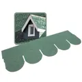 Produktbild: DAPRONA 20x Bitumen Dachschindeln Biberschwanz Grün 1 m x 32 cm – 2,6 m² selbstklebend mit Glasvlieseinlage – wetterfest & UV-beständig für Gartenhaus, Carport, Garage, Pavillon