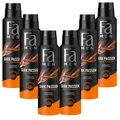 Produktbild: 6x 150ml FA Dark Passion sinnlich frischer Duft Deodorant & Bodyspray 48h 0% Alu