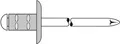 Produktbild: Blindniet PolyGrip® Nietschaft dxl 4,8x17,0mm K16 Alu/Stahl 25 St.GESIPA