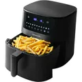 Produktbild: Heißluftfritteuse Airfryer Schwarz 6.5L 1650W Multikocher - Hanseatic 52857363