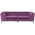 Produktbild: Sofa 3-Sitzer SOTRA Samtstoff Purpur
