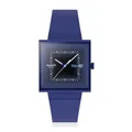 Produktbild: Swatch Squarely Blacklight, blau, Riemen